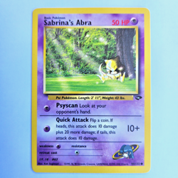 Sabrina's Abra 94/132 Pokemon TCG Gym Challenge NM Vintage 2000 Card - Image 2