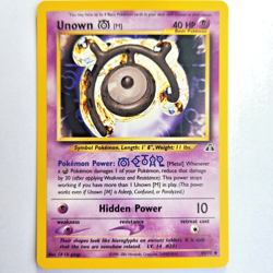 Unown [M] 49/75 Pokemon TCG Neo Discovery NM Vintage 2001 Card - Image 2