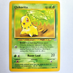 Chikorita 54/111 Pokemon TCG Neo Genesis NM Vintage 2000 Card - Image 2