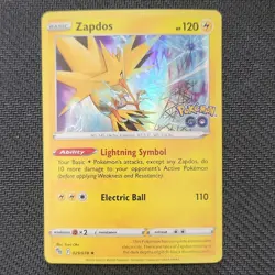 Pokemon Zapdos 029/078 Pokemon GO Holo Rare Basic 120 HP English Card 2022 - Image 1