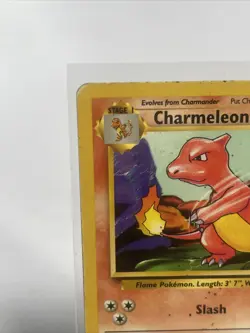 Pokemon Card Charmeleon Base Set 24/102 Uncommon Unlimited MP-HP - Image 3