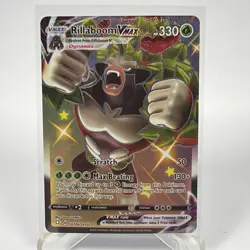 Rillaboom VMAX SV106/SV122 Shiny Holo Rare Shining Fates Vault Pokemon NM Card - Image 1