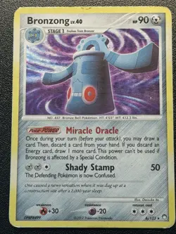 Bronzong 6/123 Holo Rare DP Mysterious Treasures Pokemon Card - Image 2