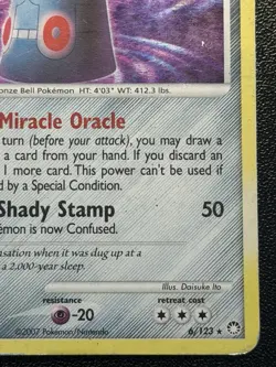 Bronzong 6/123 Holo Rare DP Mysterious Treasures Pokemon Card - Image 5