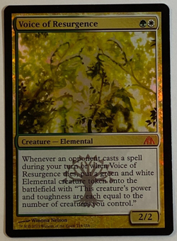 MTG - 1x Voice of Resurgence - Dragon's Maze - NM - FOIL Magic The Gathering 114 - Image 1