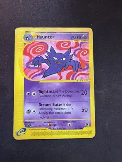 Pokemon TCG Expedition Base Set Haunter Card 80/165 Regular - Image 1