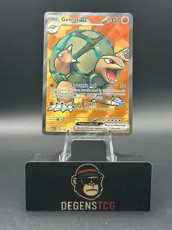 Pokemon TCG Golem EX 189/165 Scarlet & Violet 151 Full Art Secret Rare Card - Image 1