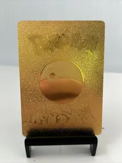 Zacian V Metal Gold Foil Pokemon Card Fan Art Display Card HP220 - Image 2