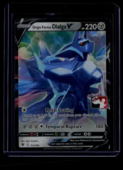 Pokemon TCG Prize Pack Series Cards #113/189 Origin Forme Dialga V - Image 1