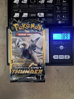 HEAVY 7.89g - Pokemon Lost Thunder 3 Card Booster Pack - Image 1