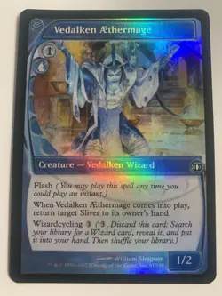 MTG Foil Vedalken Aethermage Future Sight - Image 1