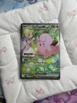 Lillie's Clefairy EX 184/159 Sv09 Journey Together Holo Rare Pokemon TCG Card - Image 1