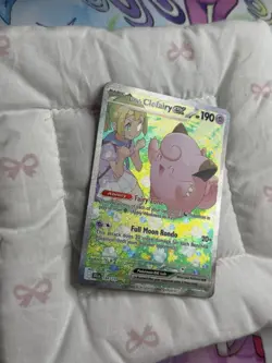 Lillie's Clefairy EX 184/159 Sv09 Journey Together Holo Rare Pokemon TCG Card - Image 2
