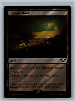 MTG Universes Beyond: Warhammer 40,000 Barren Moor (Surge Foil) #266 TCG CCG 40k - Image 1