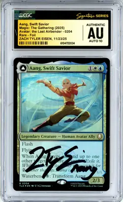 CGC Auto 10 Zach Tyler Eisen Aang, Swift Savior Avatar: The Last Airbender Foil - Image 1