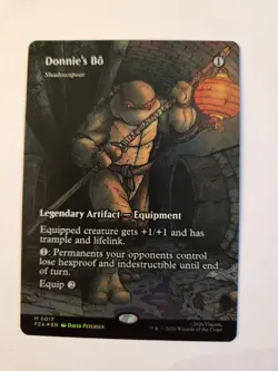 MTG Donnie's Bo as Shadowspear Foil #17 TMNT Near Mint - Image 1