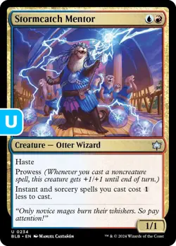 MTG Stormcatch Mentor Bloomburrow Uncommon Creature Otter Wizard NM - Image 1