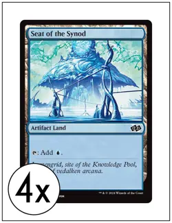 4x Seat of the Synod, Foundations Jumpstart, Magic the Gathering, MTG NM - Image 1