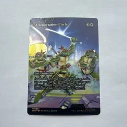 WOTC * Teleportation Circle * TMNT Foil Borderless MTG - Image 1