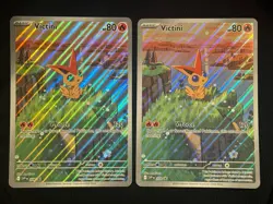 POKEMON VICTINI BASIC JUMBO CARD HP 80 208 HOLO (SET OF 2) - Image 1