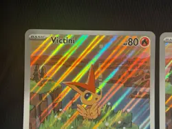 POKEMON VICTINI BASIC JUMBO CARD HP 80 208 HOLO (SET OF 2) - Image 2