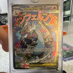 Pokemon Mega Charizard X EX Full Art Holo 023 Mega Evolution 360 HP 90× - Image 1