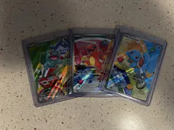 Pokemon First Partner Illustration Collection, Gen 1 Starters - Image 1