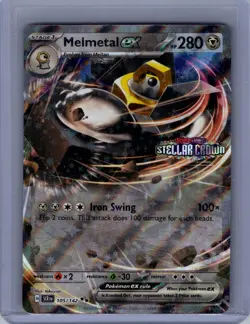 Melmetal ex 105/142 Stellar Crown Stamp Holo Box Promo NM English SCR Pokemon - Image 1