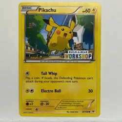 2015 Pokemon Pikachu 20/108 Build A Bear Stamped Promo - Image 1