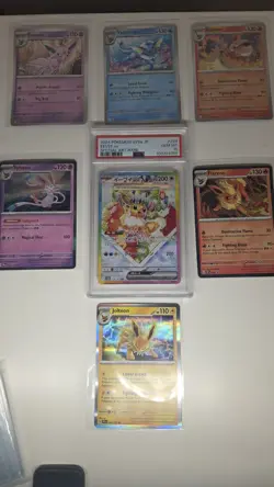 Pokemon TCG PSA 10 Eevee EX & Espeon, Vaporeon, Flareon, Sylveon, and Jolteo NM - Image 1