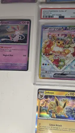 Pokemon TCG PSA 10 Eevee EX & Espeon, Vaporeon, Flareon, Sylveon, and Jolteo NM - Image 5