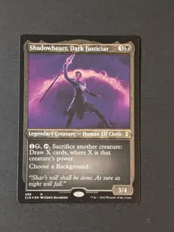 MTG - 1x Shadowheart Dark Justiciar - NM Etched Foil - Commander Baldur's Gate - Image 5