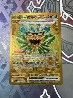 Pokemon Sv06 Twilight Masquerade Teal Mask Ogerpon EX 221/167 Double Rare Holo - Image 1