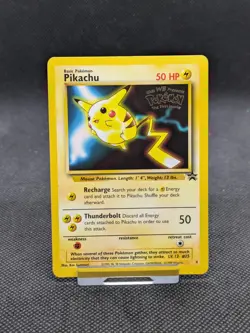 Pokemon Pikachu 4 Black Star Promo The First Movie WOTC LP-NM - Image 1