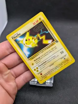 Pokemon Pikachu 4 Black Star Promo The First Movie WOTC LP-NM - Image 2