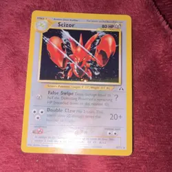 Pokemon Scizor 10/75 Stage 1 Holo Rare Neo Discovery 2001 English - Image 1