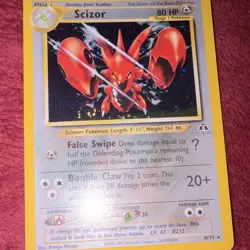 Pokemon Scizor 10/75 Stage 1 Holo Rare Neo Discovery 2001 English - Image 5