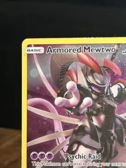 Pokemon TCG Armored Mewtwo Holo Black Star Promo SM228 - Image 3