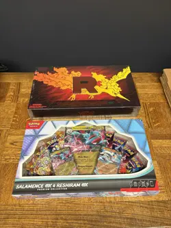 Pokemon Team Rocket's Moltres ex UPC & Salamence & Reshiram Ex Factory Sealed!! - Image 1