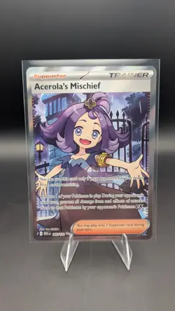 Pokemon TCG Mega Evolution Acerolas Mischief Full Art 165/132 - Image 1