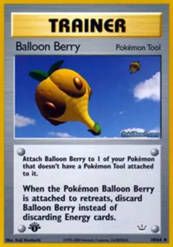 Moderately Played, English Pokemon Regular Balloon Berry - 60/64 - Uncommon - 1s - Image 1