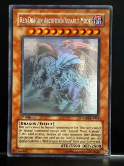 Yu-Gi-Oh! YuGiOh Red Dragon Archfiend/Assault Mode CRMS-EN004 1st Edition Ghost - Image 1