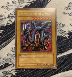 Yu-Gi-Oh! Serpent Night Dragon MRL-103 Magic Ruler Unlimited, Secret Rare, Holo - Image 1