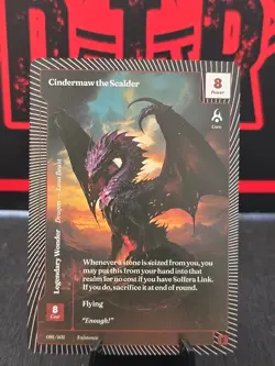 CINDERMAW THE SCALDER Wonders of the First Existence EPIC FOIL Legendary Wonder - Image 1