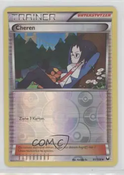 Cheren German Reverse Foil Pokemon Black & White Dark Explorers #91 - Image 1