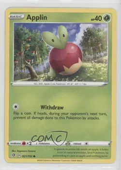 Applin Pokemon Sword & Shield Rebel Clash #021 - Image 1