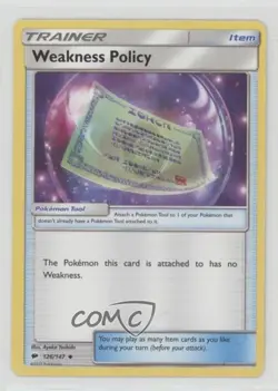 Weakness Policy Pokemon Sun & Moon Burning Shadows #126 - Image 1