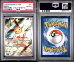 Pokemon Eevee Prismatic Evolutions ETB Illustration Rare Promo SVP EN 173 PSA 10 - Image 1