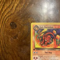 Pokemon Card DARK CHARMELEON First Edition 32/82 - Image 3