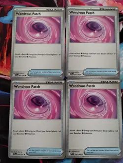 4x Wondrous Patch 094/094 Playset - Phantasmal Flames Pokemon TCG NM Playable - Image 1